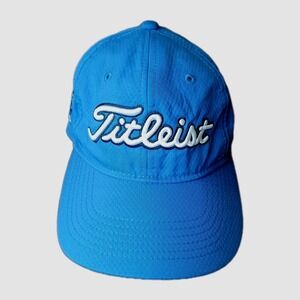 Titleist HAYWARD Golf CLUB Strap Back Cap Hat Blue Golfing Lightweight Men #1324